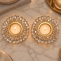 The Aura Crystal Diya - Set of 2