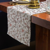Light Blue Brocade Runner by The Diwali Shop - 108 x 18 inches