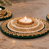 The Emerald Kundan Rhinestone Edit | Set of 3