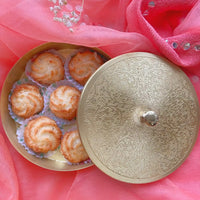 Brass Cookie Box- 6 inches