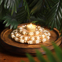 Festive Pearl Diya- 7 inches