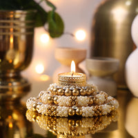 Festive Pearl Diya -5 inches