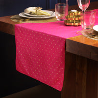 Fuchsia Silk Runner by The Diwali Shop - 108 x 18 inches